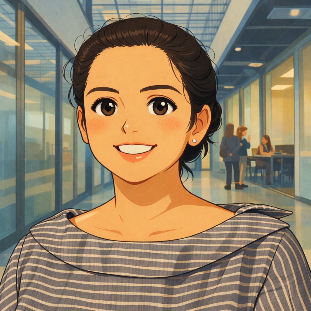 Illustrated portrait of Nikhila Jain